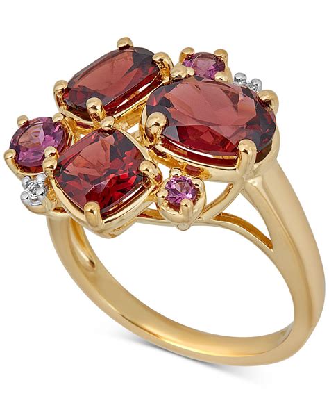 Women's designer gold rings with gemstone 